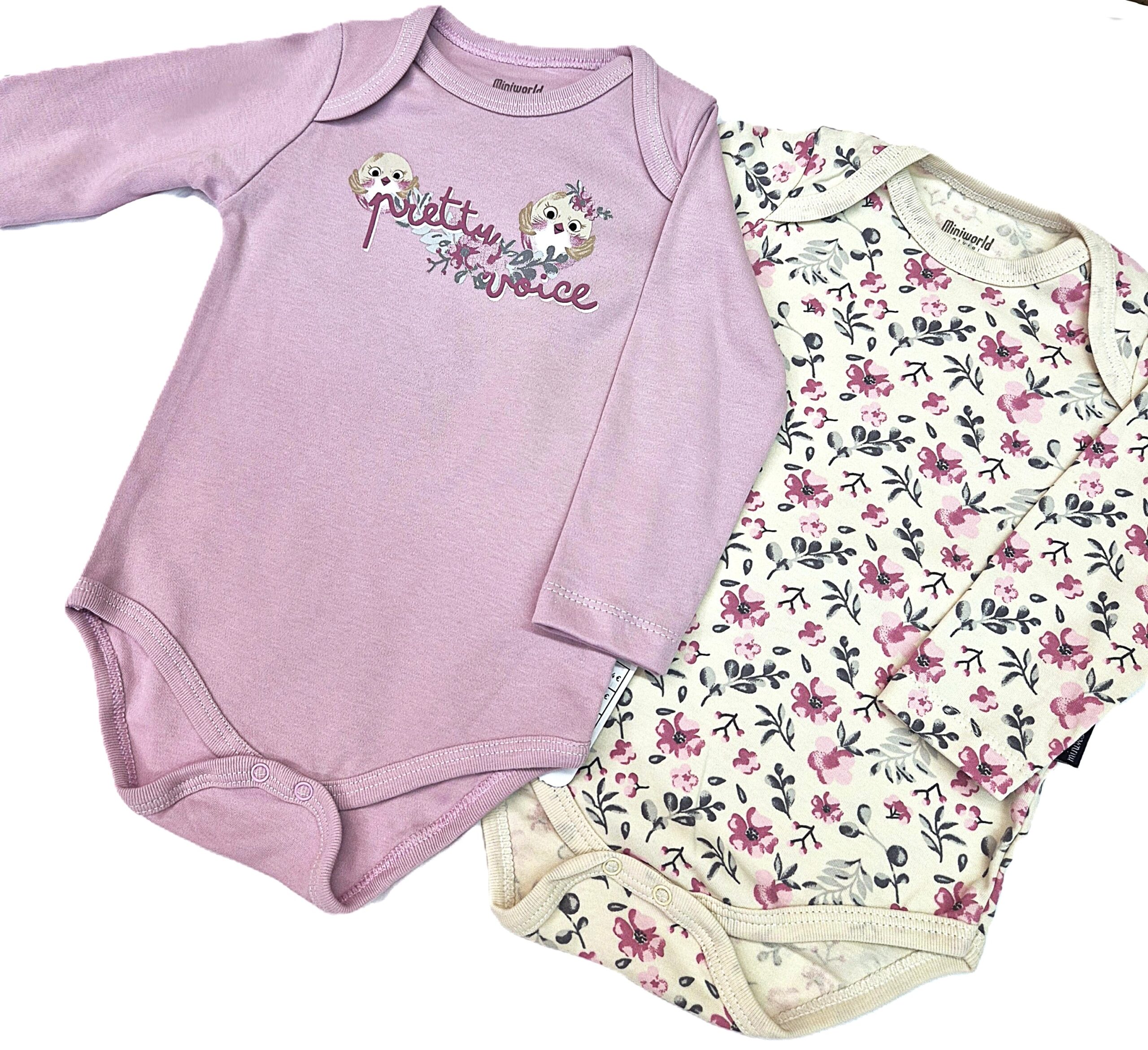 Bodi za dojenčke 2v1 Miniworld