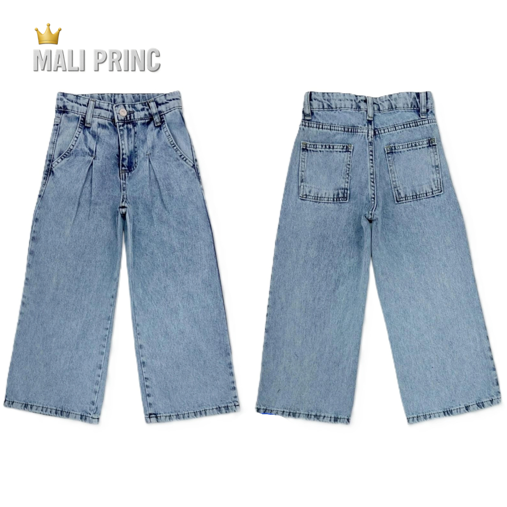 Dekliške kavbojke Breeze iz 100 % bombaža z elastiko v pasu, velikosti 110–164.