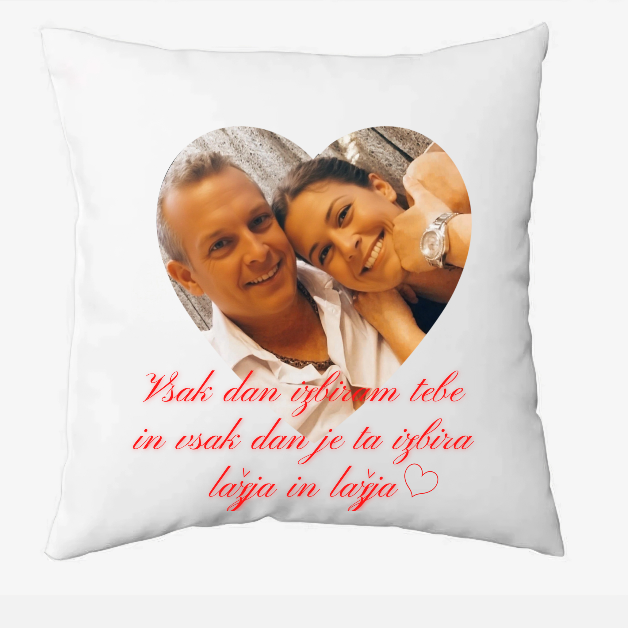 Personalizirana blazina z vašo sliko in tekstom – unikatno darilo